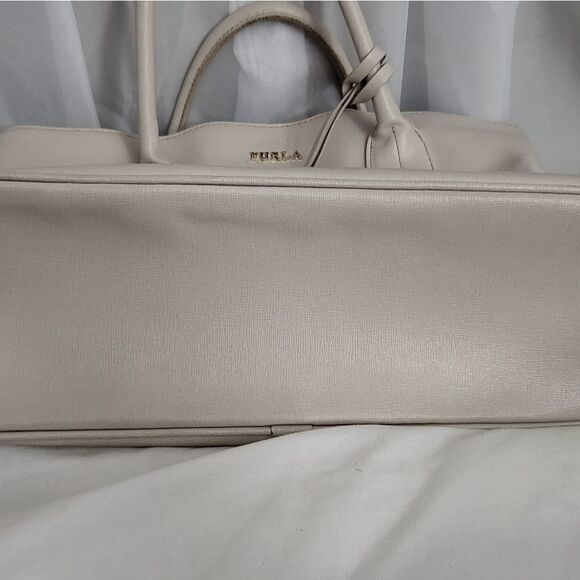 Off white Furla Top Handle Bag Large Tote shoulder bag women's - Picture 16 of 16